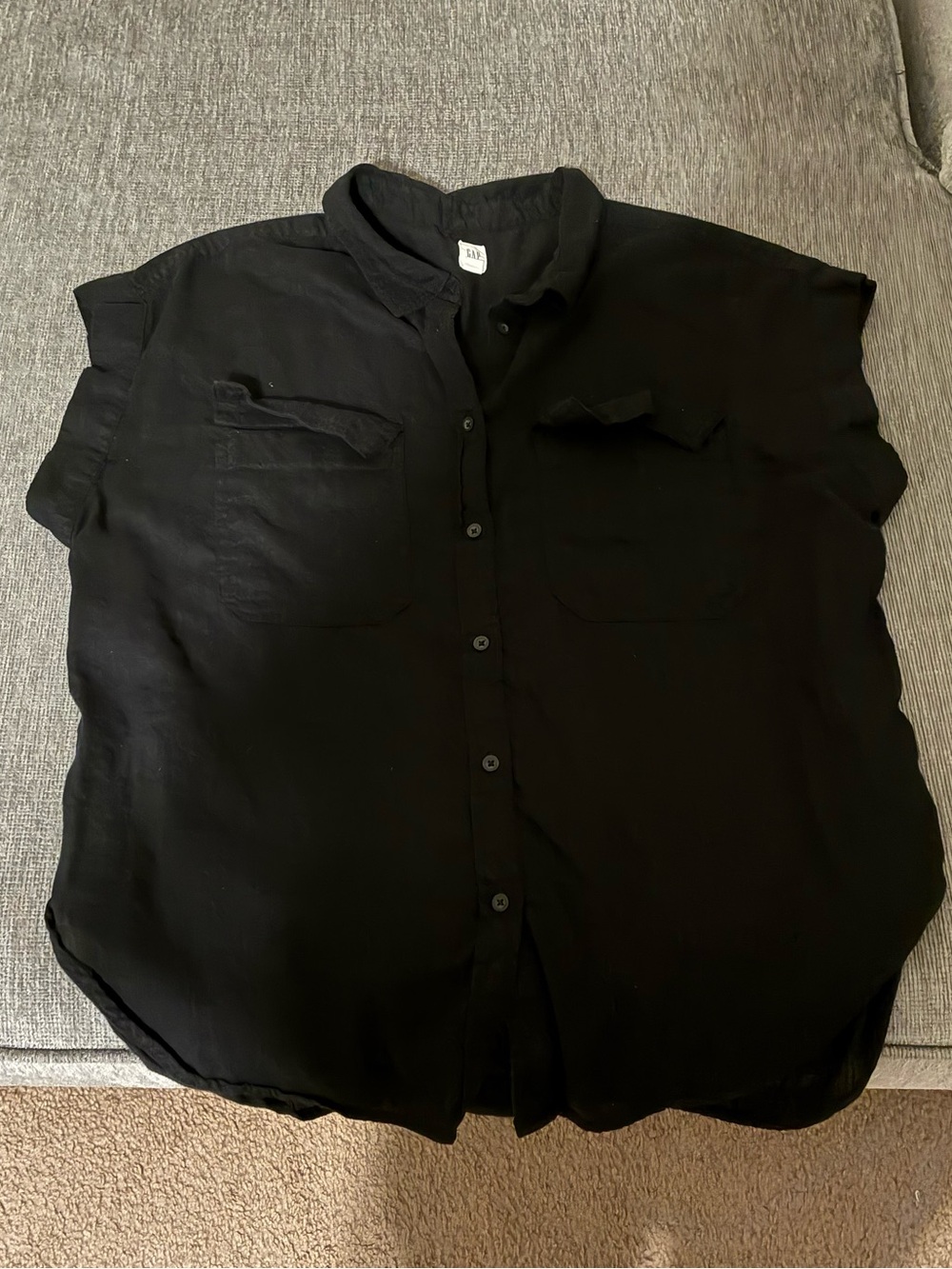 Gap Black Camp Shirt